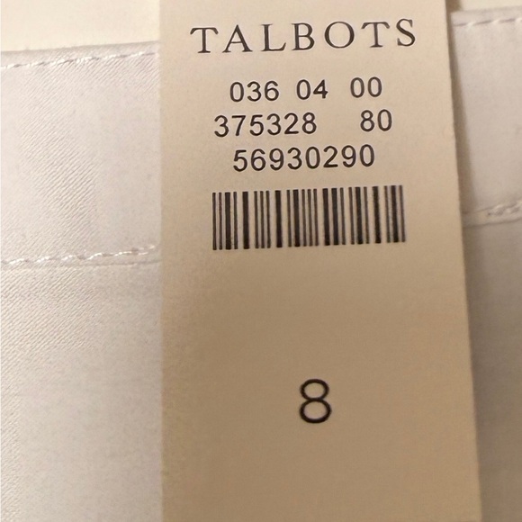 Talbots White Long Sleeve Eyelet Dress NWT - Picture 6 of 7